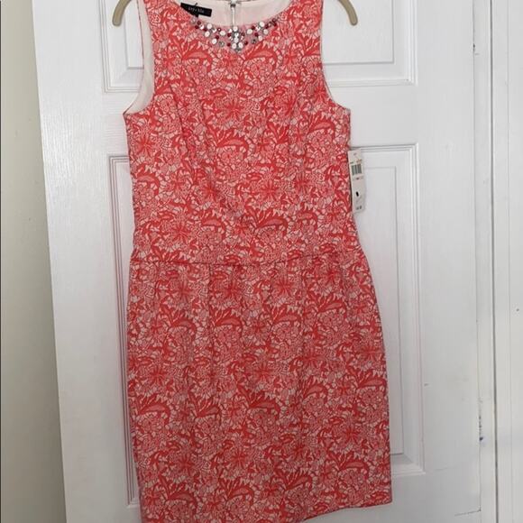 Ivy + blu 10 print and beaded sleeveless dress NWT - Picture 1 of 8